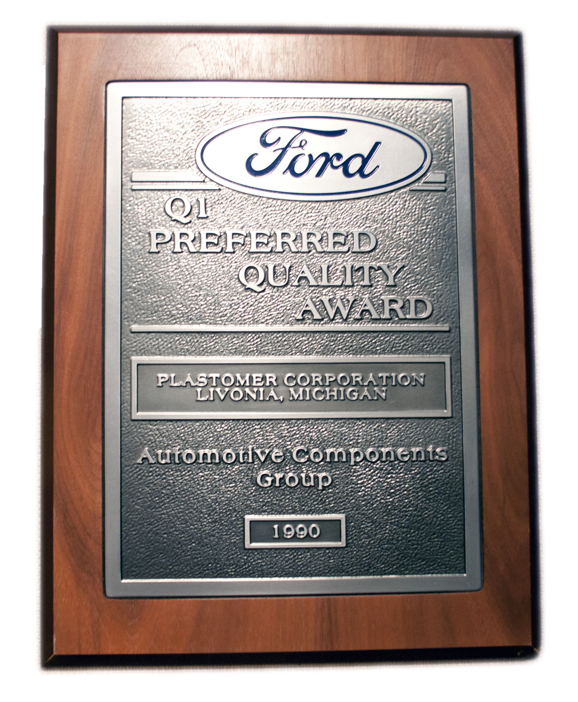Ford Q1 Quality Award