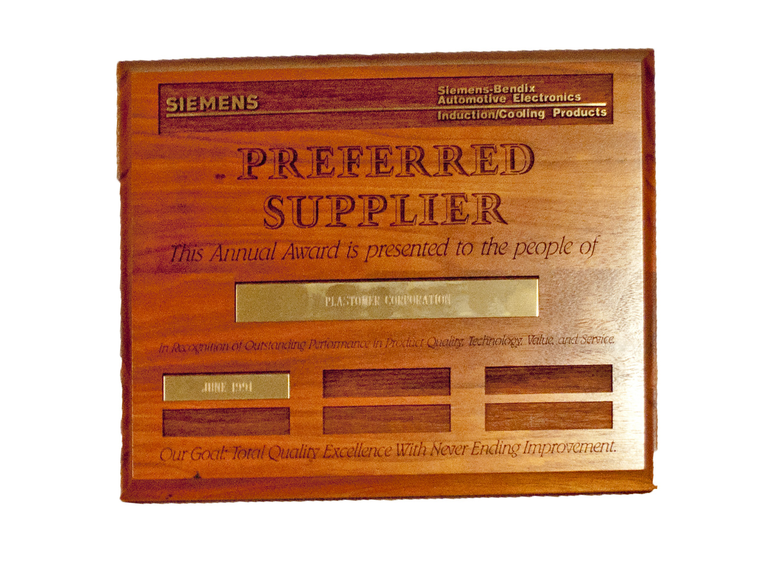 Siemens Supplier Award